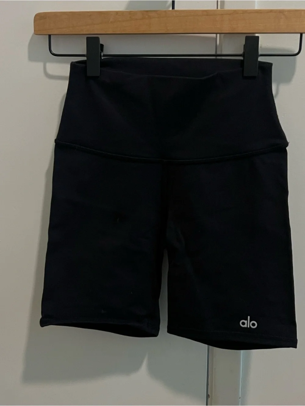 ALO Yoga Black High-Rise Bike Shorts